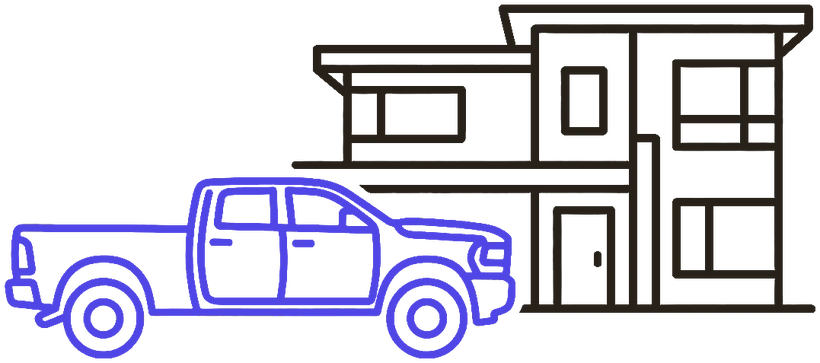 KasaRentals — a house with a pickup truck out front